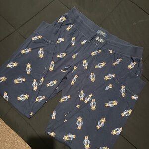Polo by Ralph Lauren Navy Lounge Pants with Bear Print